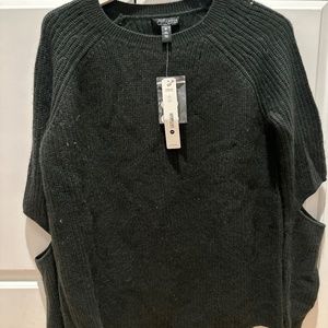 AQUA Cashmere Sweater - Army Green